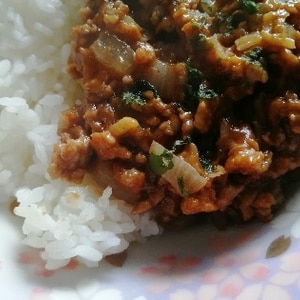 ご飯のお供に☆挽き肉と玉ねぎの甘辛炒め煮